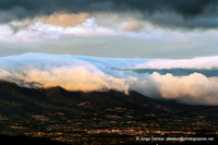Sheet of cotton on the mountains
